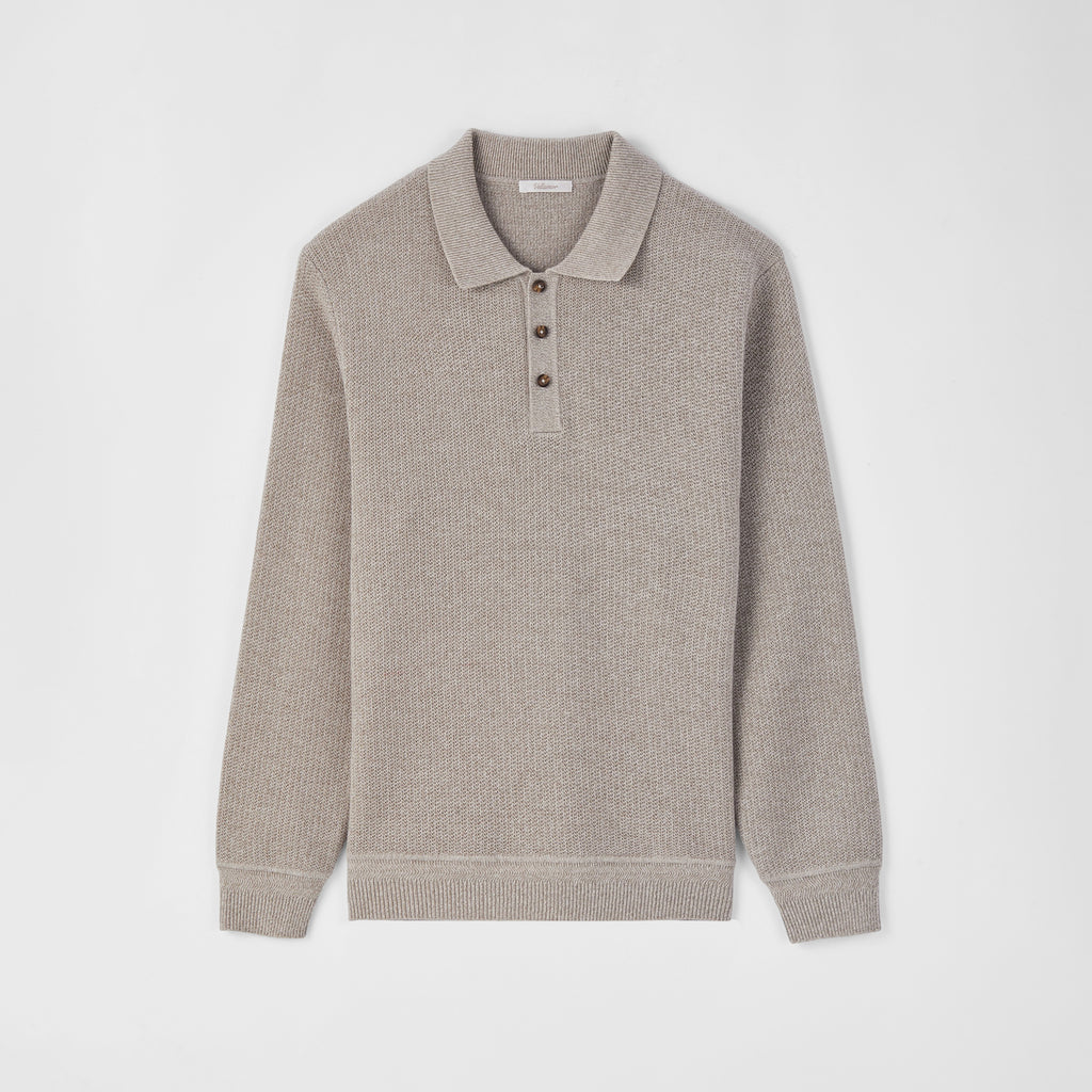 EaseLuxe Polo Sweater