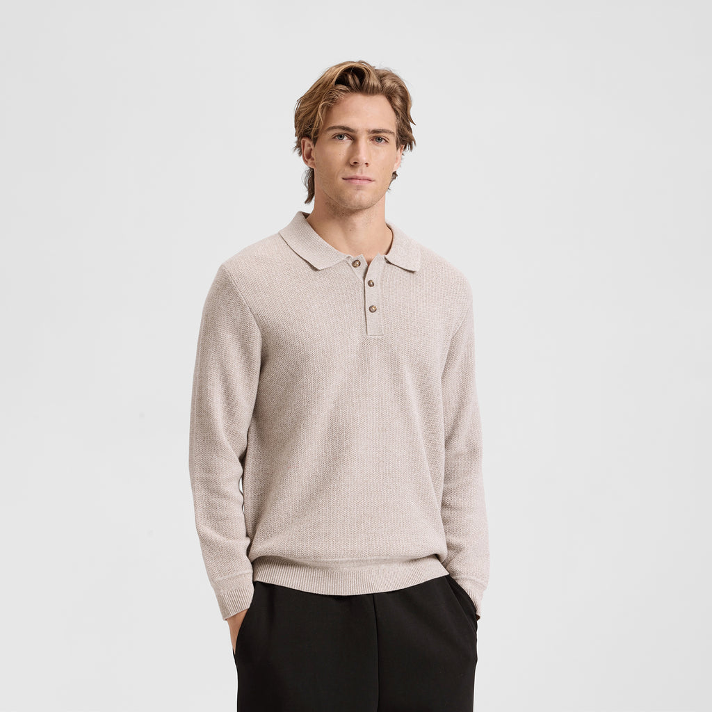 EaseLuxe Polo Sweater