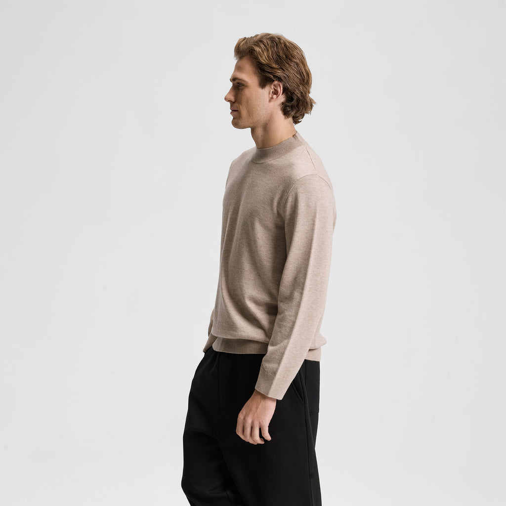 EaseLuxe Men Mock Neck