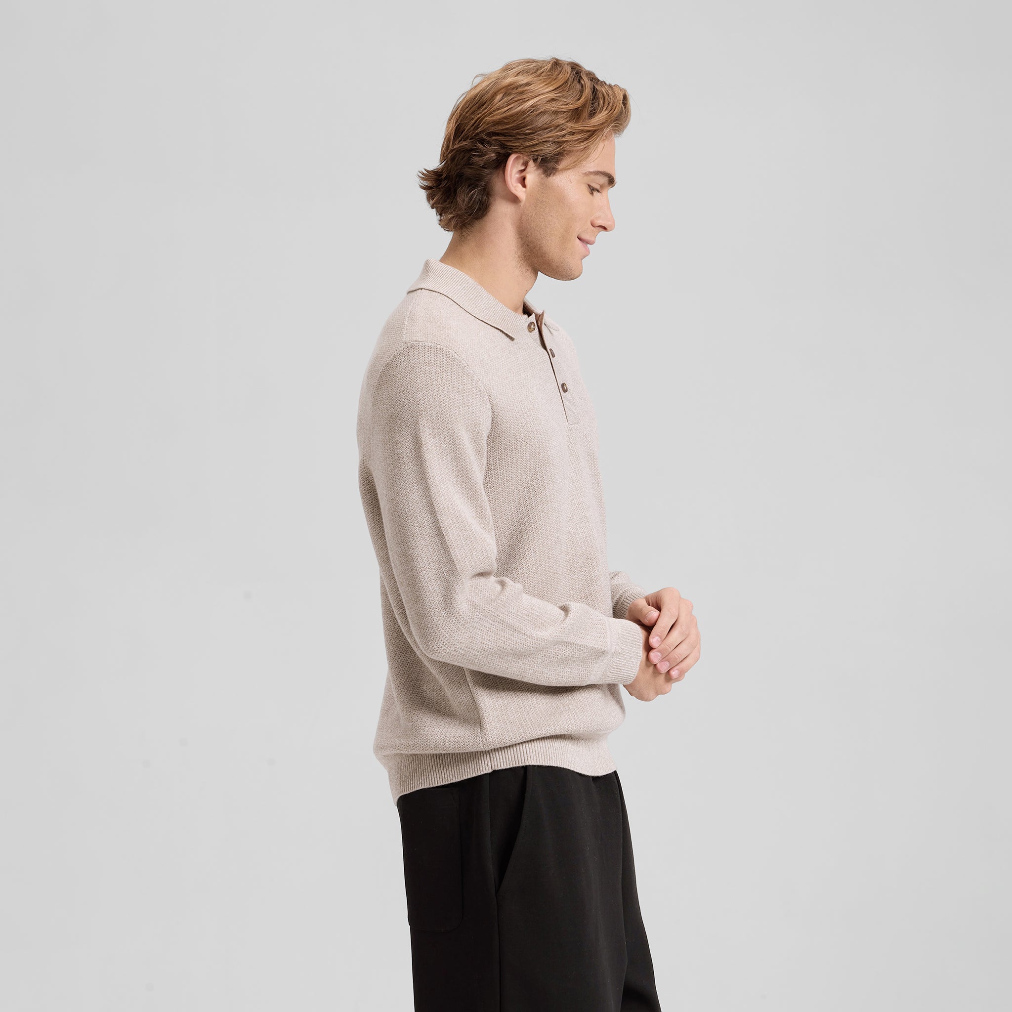 EaseLuxe Polo Sweater