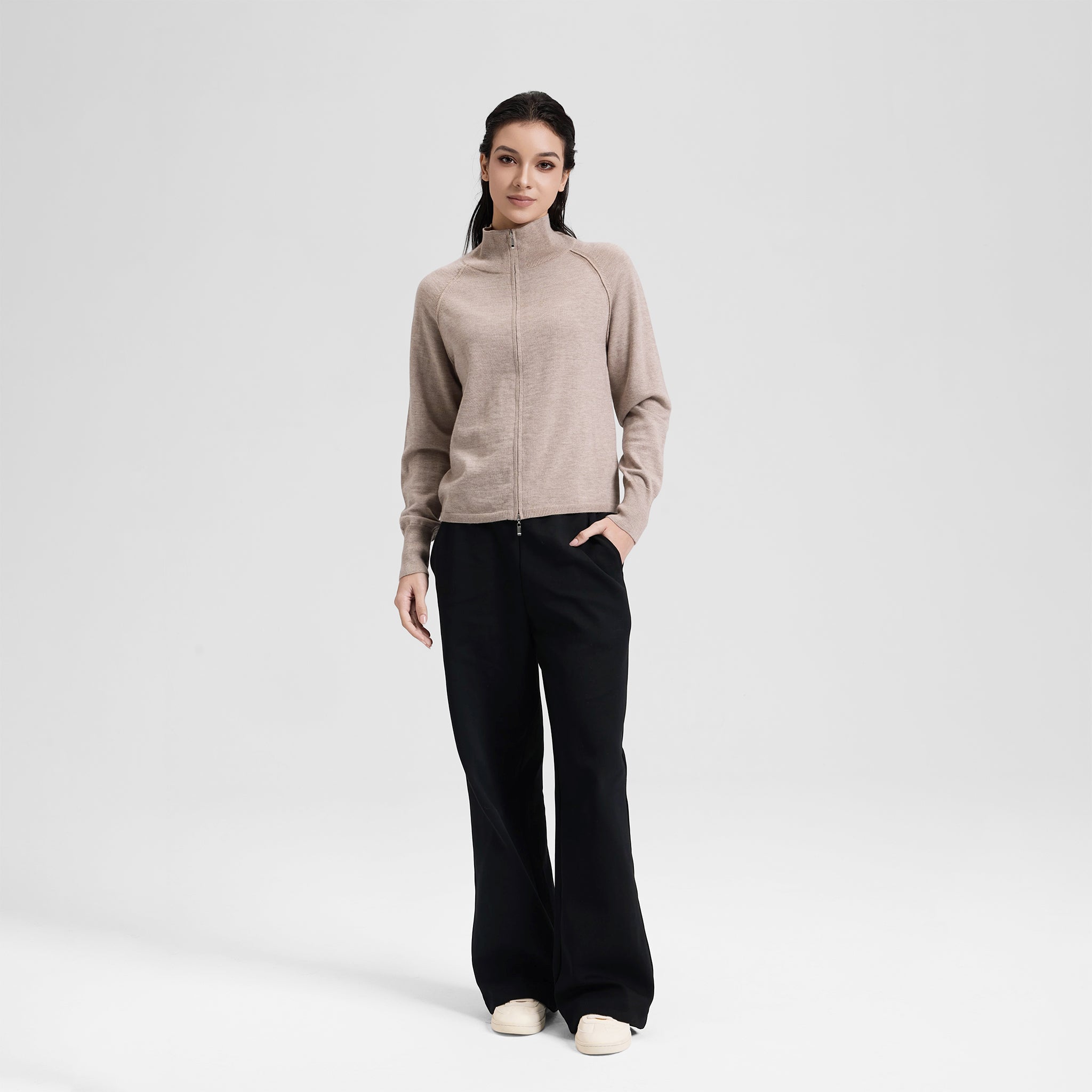 EaseLuxe Women Full Zip Long Sleeve